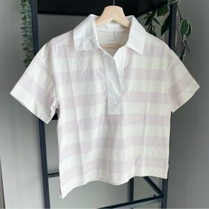 NWT Everlane The Retro Jersey Polo Striped Shirt
